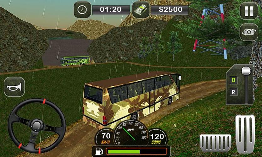 Army Bus Transporter Coach Fun Скриншот 3