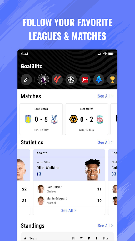 GoalBlitz : Euro 2024 Score Schermafbeelding 1