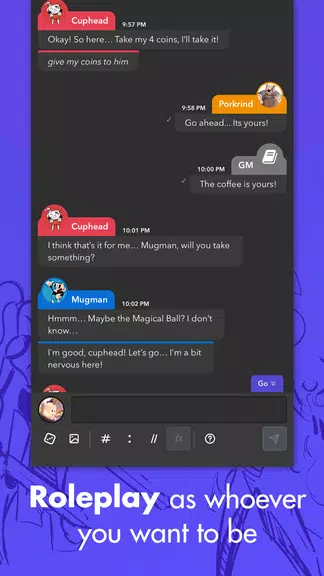 Schermata mRPG - Chat app to play RPGs 2