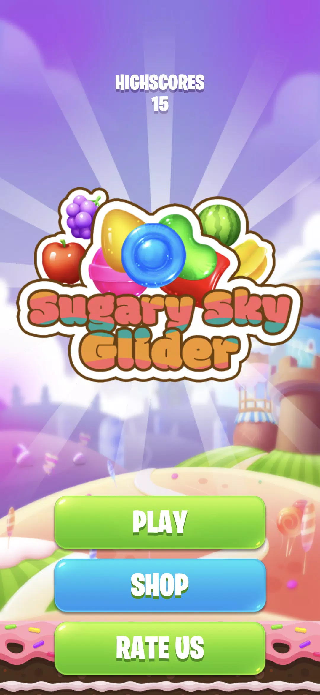 Sugary Sky Glider Скриншот 1