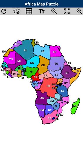 Africa Map Puzzle應用截圖第1張