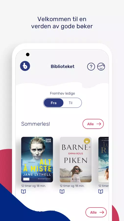 BookBites Bibliotek Скриншот 1