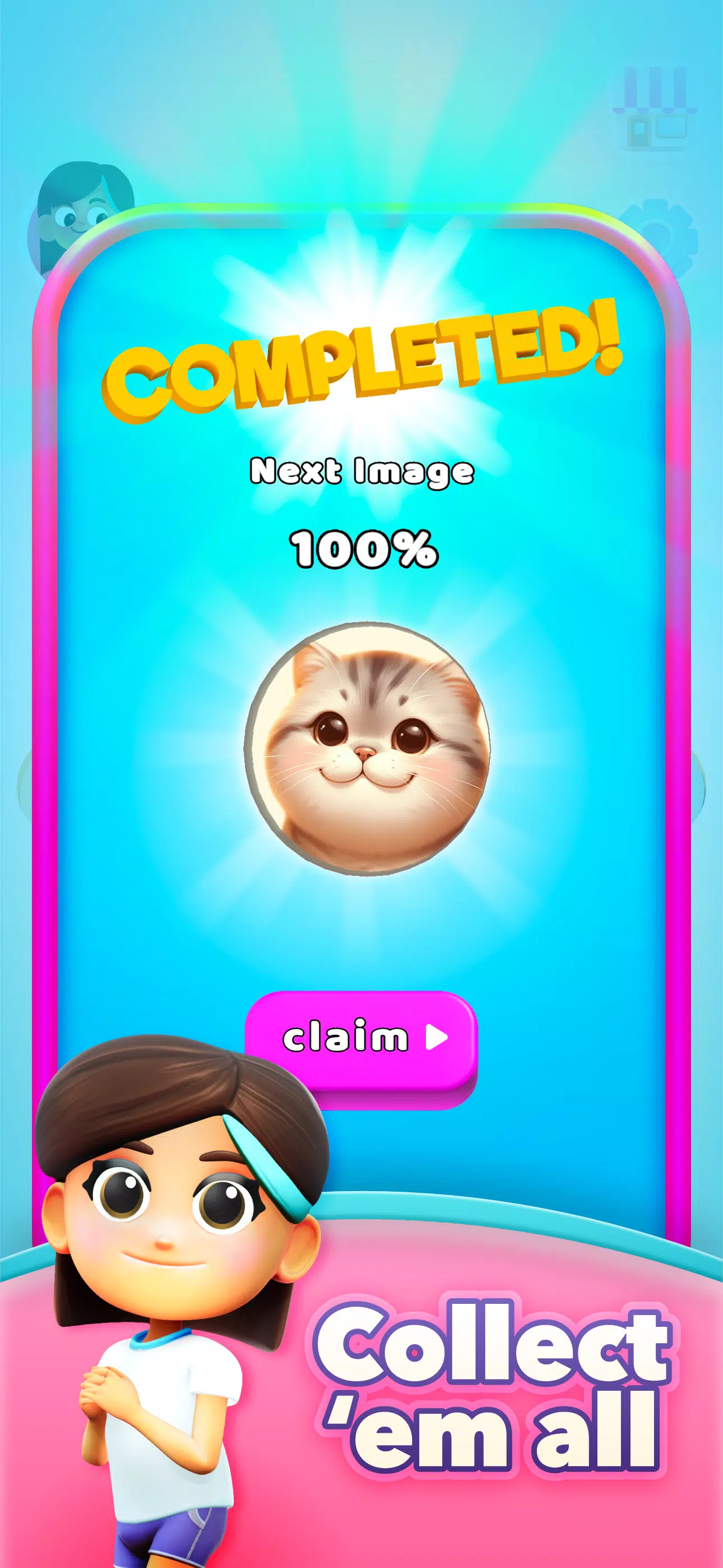 Mia’s Slices: Art Puzzle Game Скриншот 3