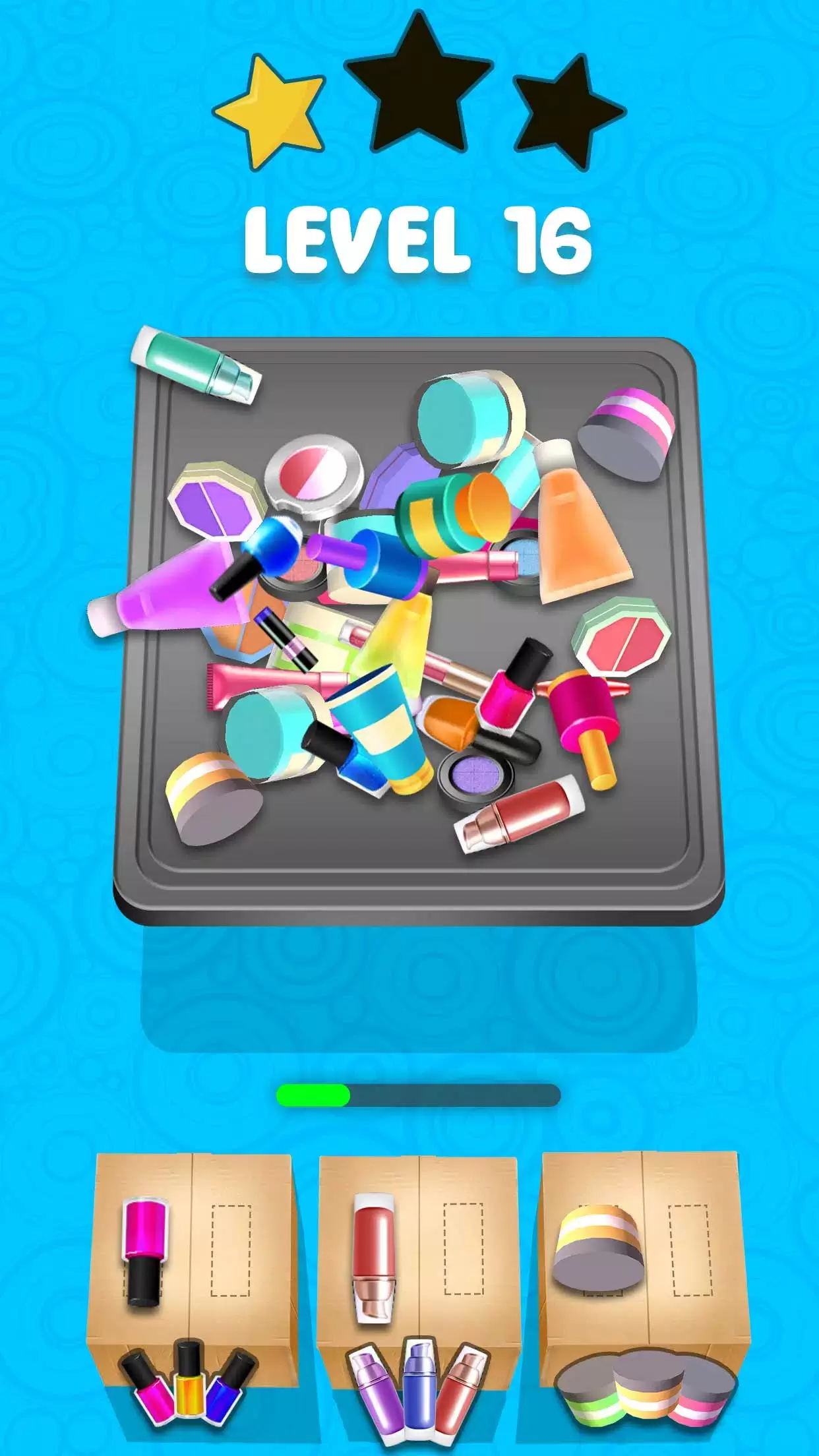 Fill the Makeup Organizer Game Скриншот 3