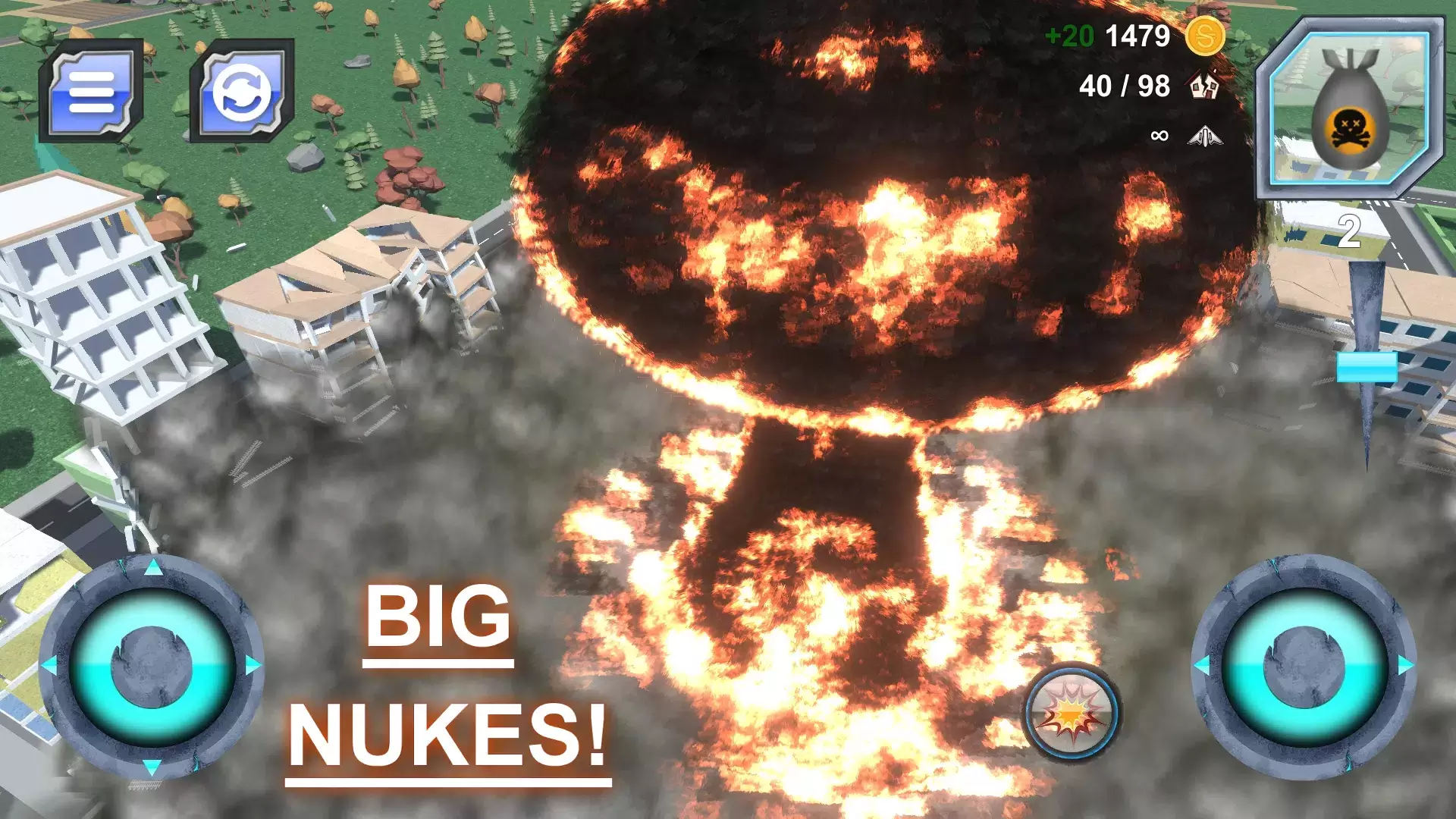 Total City Smash: Nuclear War ဖန်သားပြင်ဓာတ်ပုံ 1