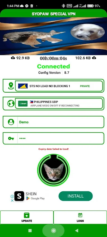 Syopaw Special VPN Ảnh chụp màn hình 1