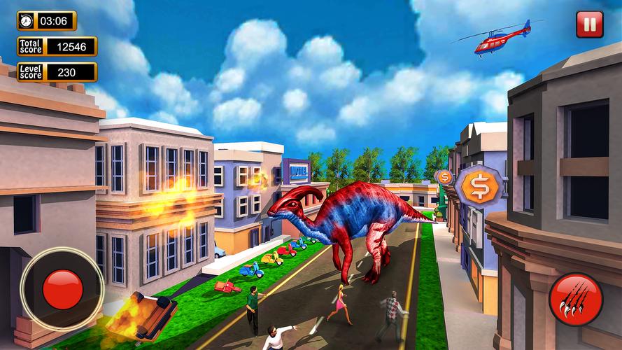 Dinosaur Games City Rampage Скриншот 4
