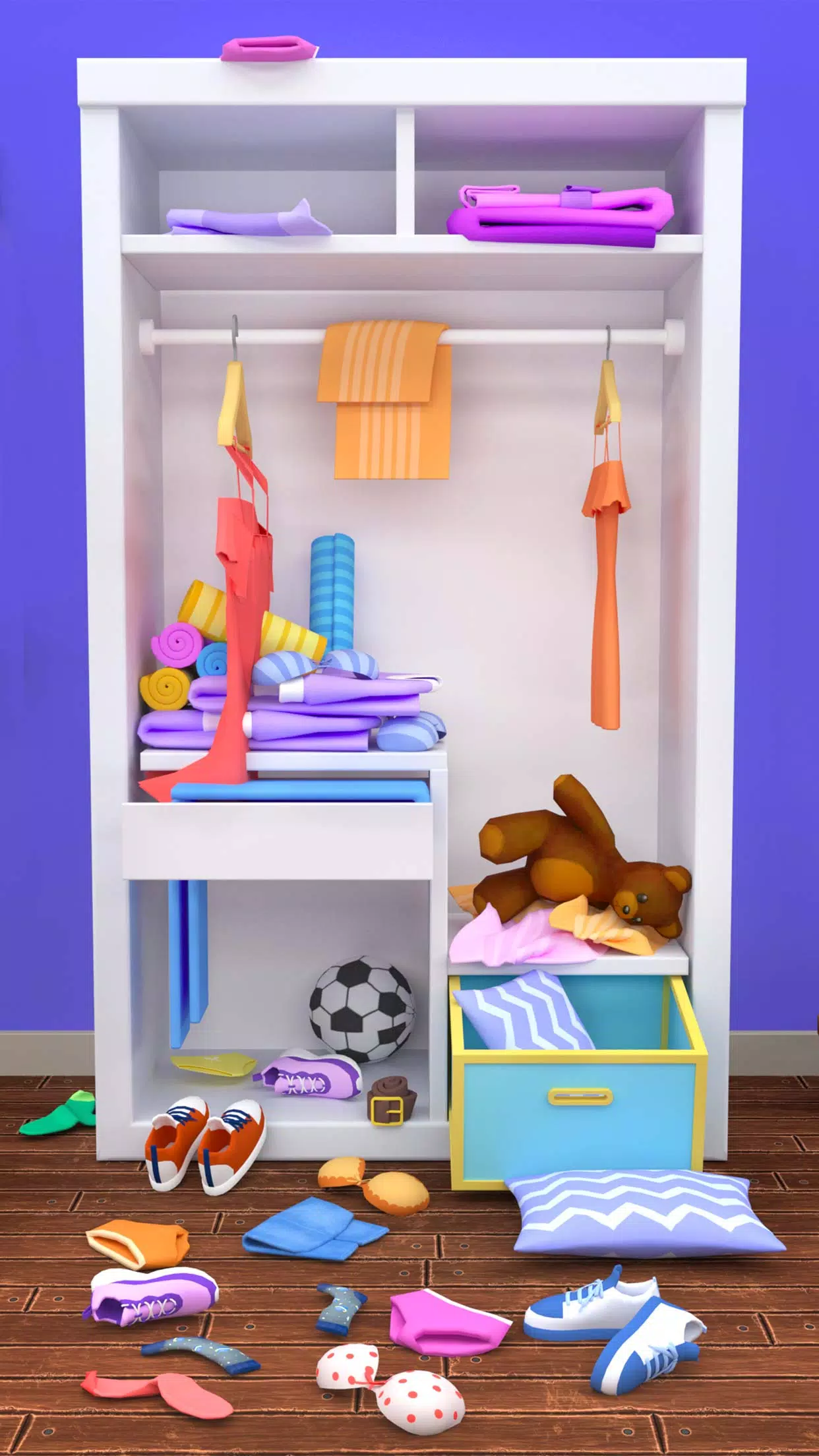 Fill the Closet: Organize Game ဖန်သားပြင်ဓာတ်ပုံ 1