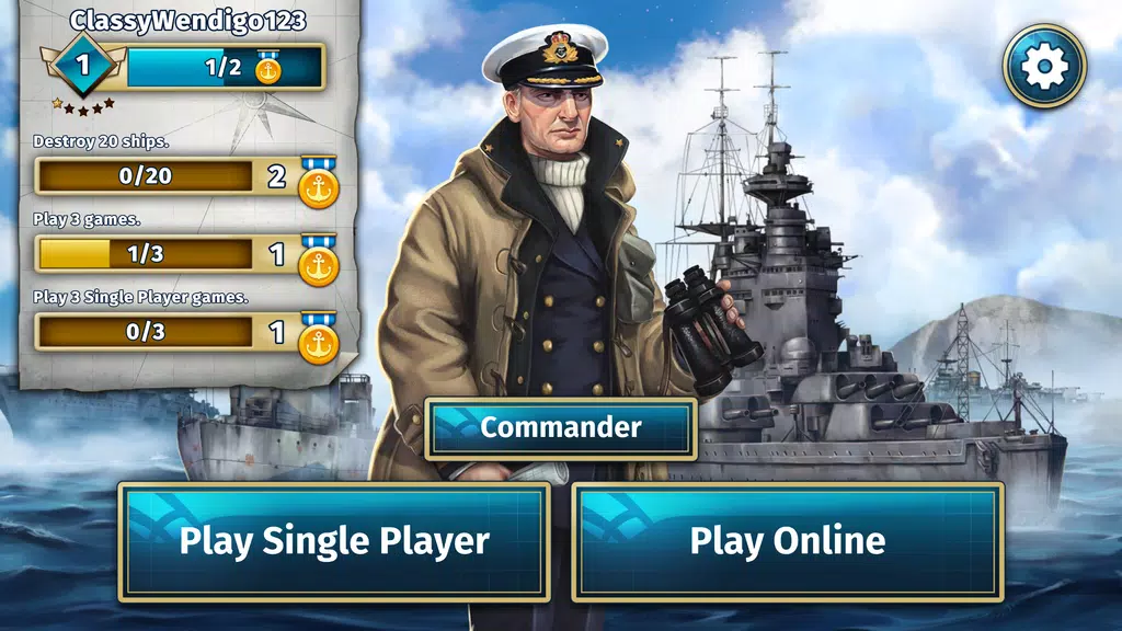 BATTLESHIP - Multiplayer Game Captura de tela 2