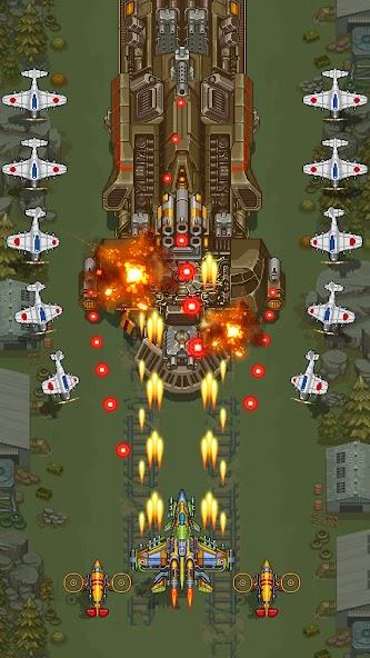 空軍1945：射擊飛機街機遊戲應用截圖第3張