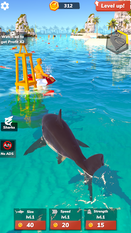 Idle Shark 2-Mega Tycoon Game應用截圖第2張