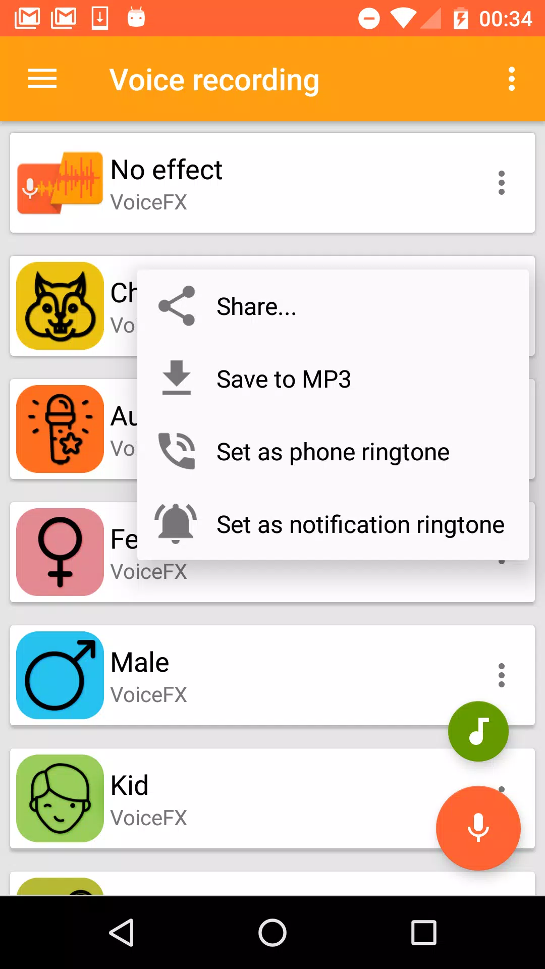 VoiceFX - Voice Changer with v應用截圖第3張