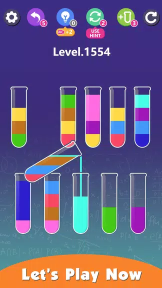 Water Sort Puzzle: Color Sort Ekran Görüntüsü 1