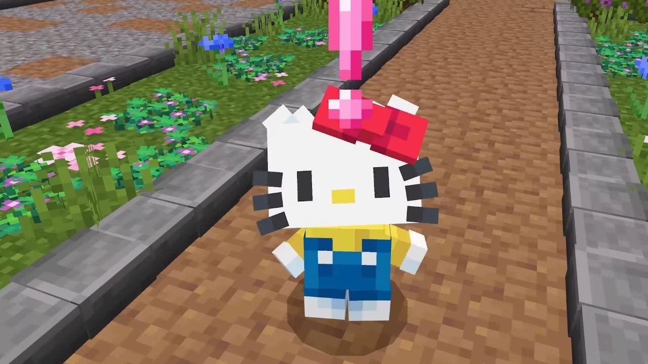 Minecraft揭幕官員Hello Kitty DLC