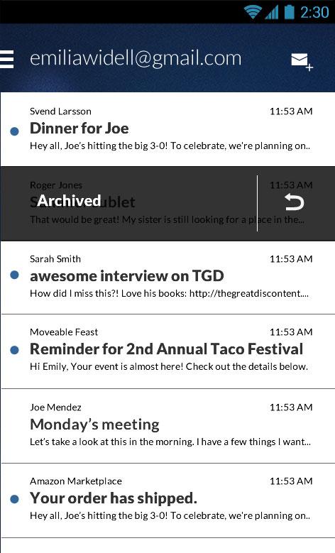 Email App for Gmail & Exchange ဖန်သားပြင်ဓာတ်ပုံ 2