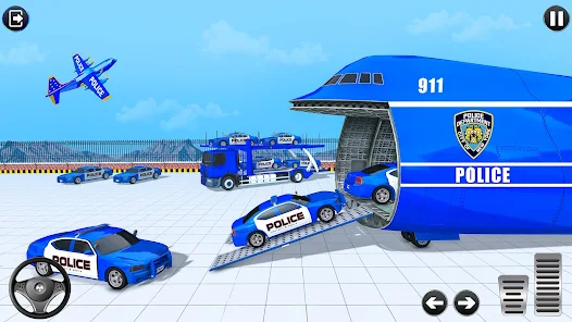 Police Multi Level Formula Car Parking Games Скриншот 2