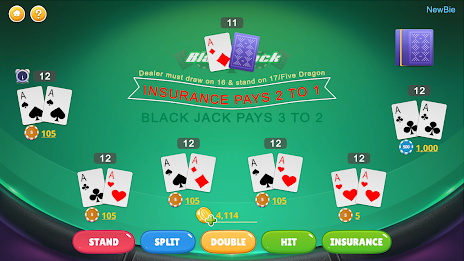 Blackjack - Casino World Скриншот 1