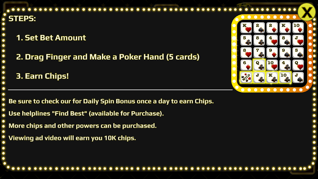 Crazy Poker ™ - New Grid Poker 스크린샷 1