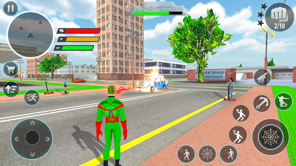 Police Robot Rope Hero Game 3d Captura de tela 2
