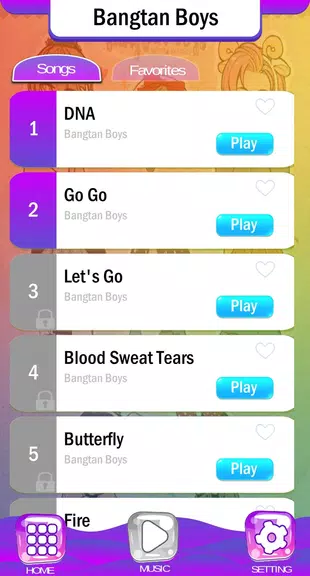 BTS Chibi Piano Tiles Скриншот 2