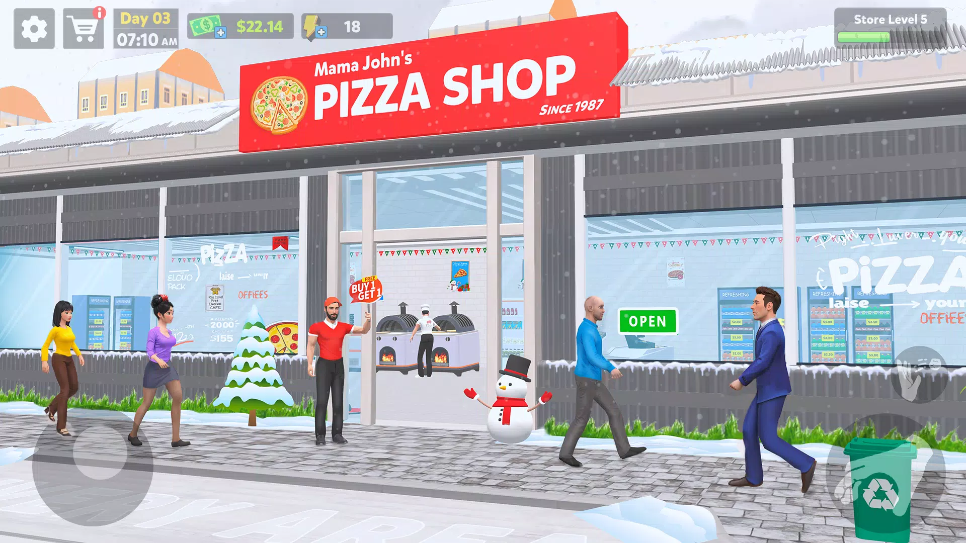 Pizza Shop Simulator 3D Скриншот 1