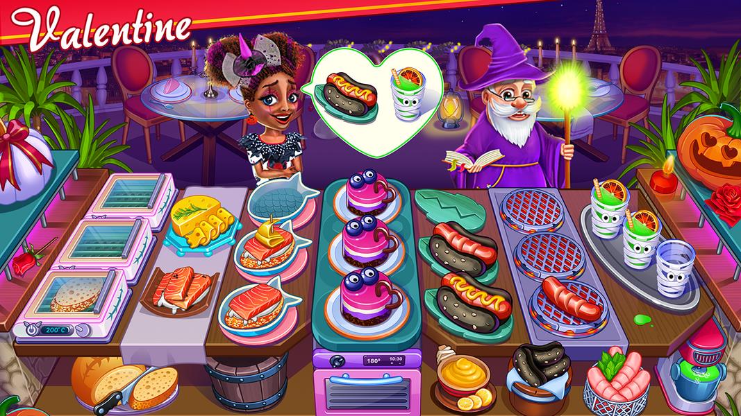 Halloween Street Food Shop Restaurant Game ဖန်သားပြင်ဓာတ်ပုံ 1