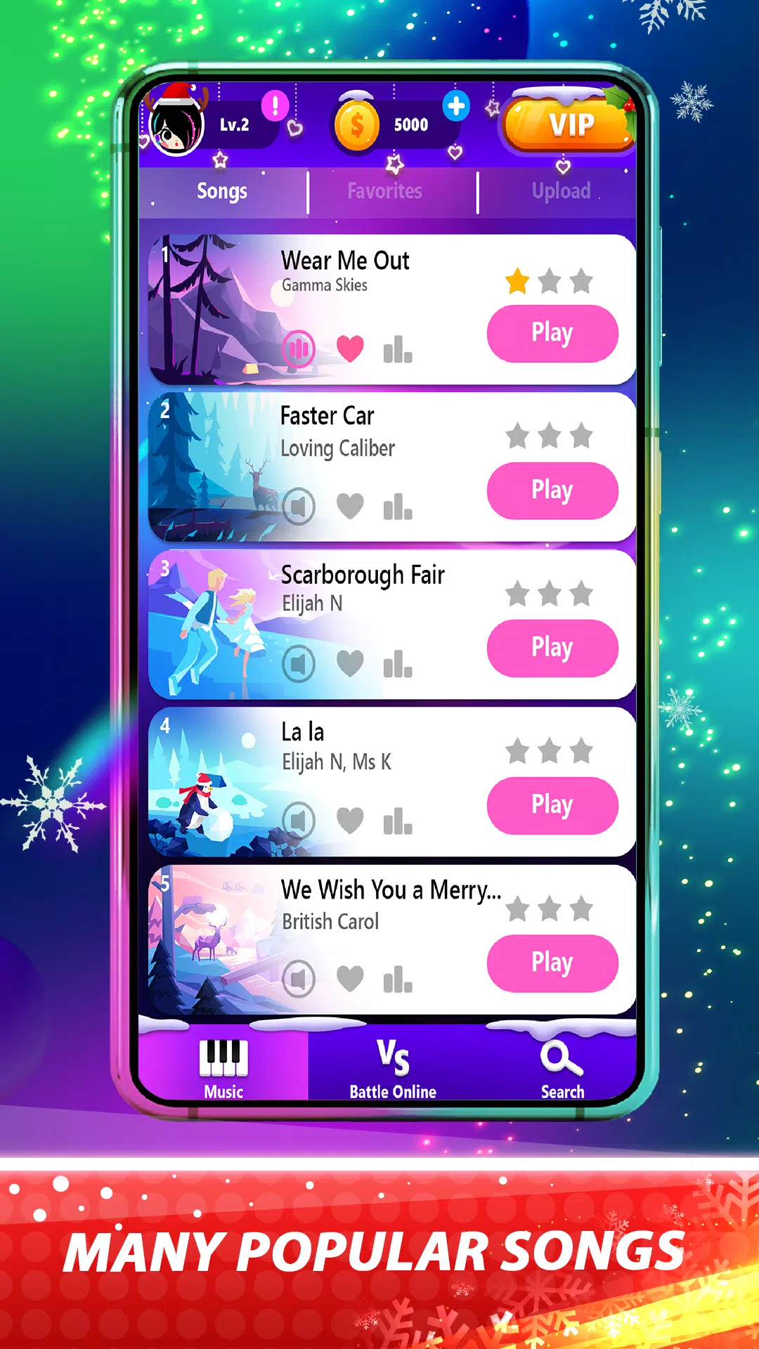 Color Tiles - Vocal Piano Game Скриншот 3