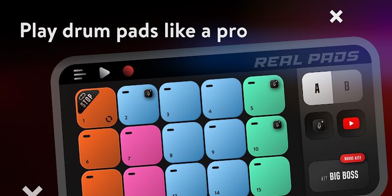 Real Pads: DJ electro drums Captura de pantalla 1