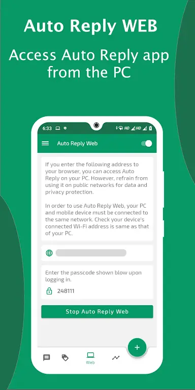Auto Reply Chat Bot ဖန်သားပြင်ဓာတ်ပုံ 4