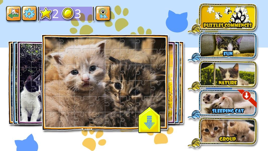 Jigsaw Puzzle Cats Kitten Скриншот 3