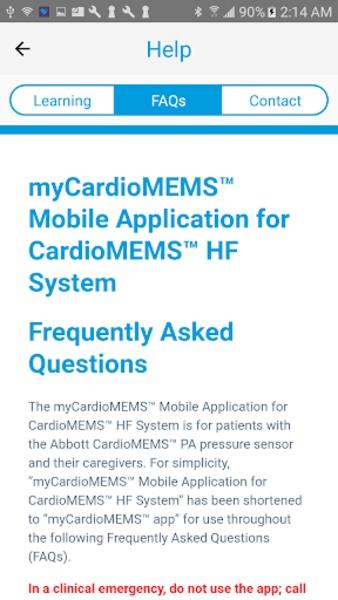 myCardioMEMS™應用截圖第2張