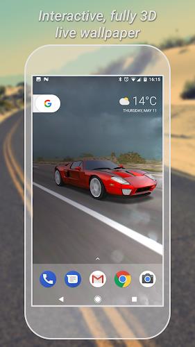 3D Car Live Wallpaper Lite Скриншот 1