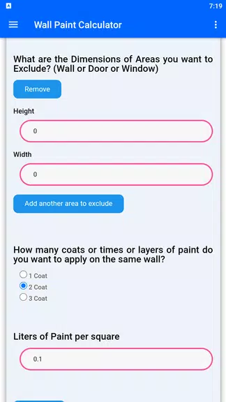 Wall Paint Calculator Captura de tela 3