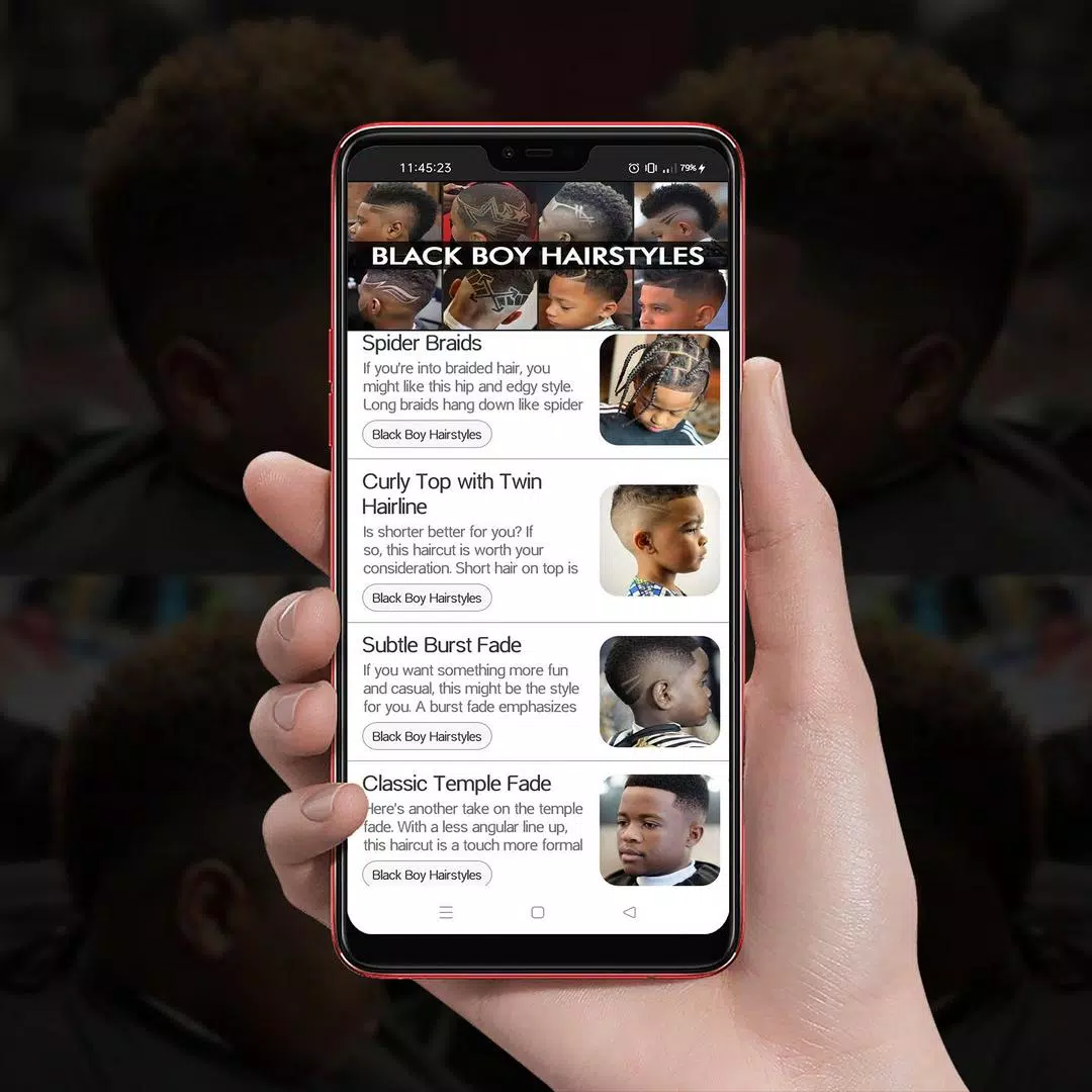 350+ Black Boy Hairstyles應用截圖第3張