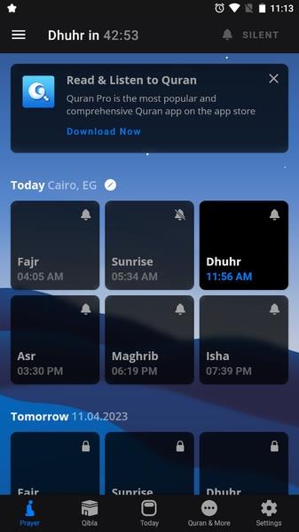 Athan Pro: Muslim Prayer Times Скриншот 1