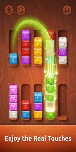 Colorwood Sort Puzzle Game Mod Скриншот 2