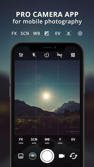 Schermata ProCam X Mod 1