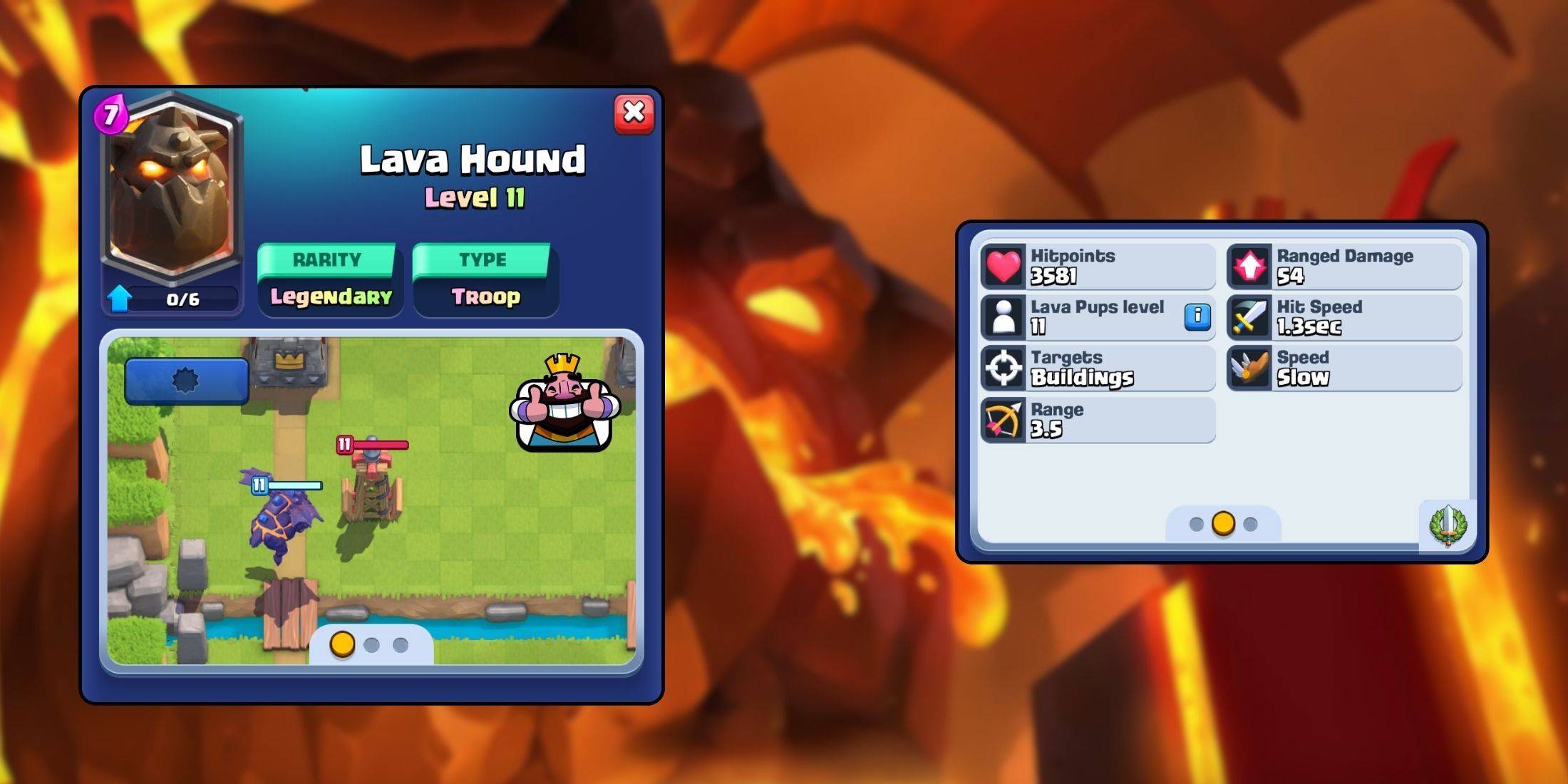 Lava Hound Deck Gameplay