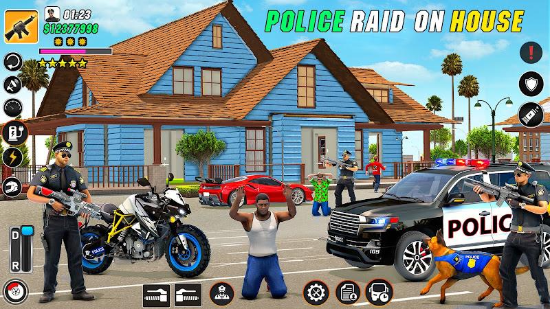 Police Motor Bike Crime Chase Tangkapan skrin 1