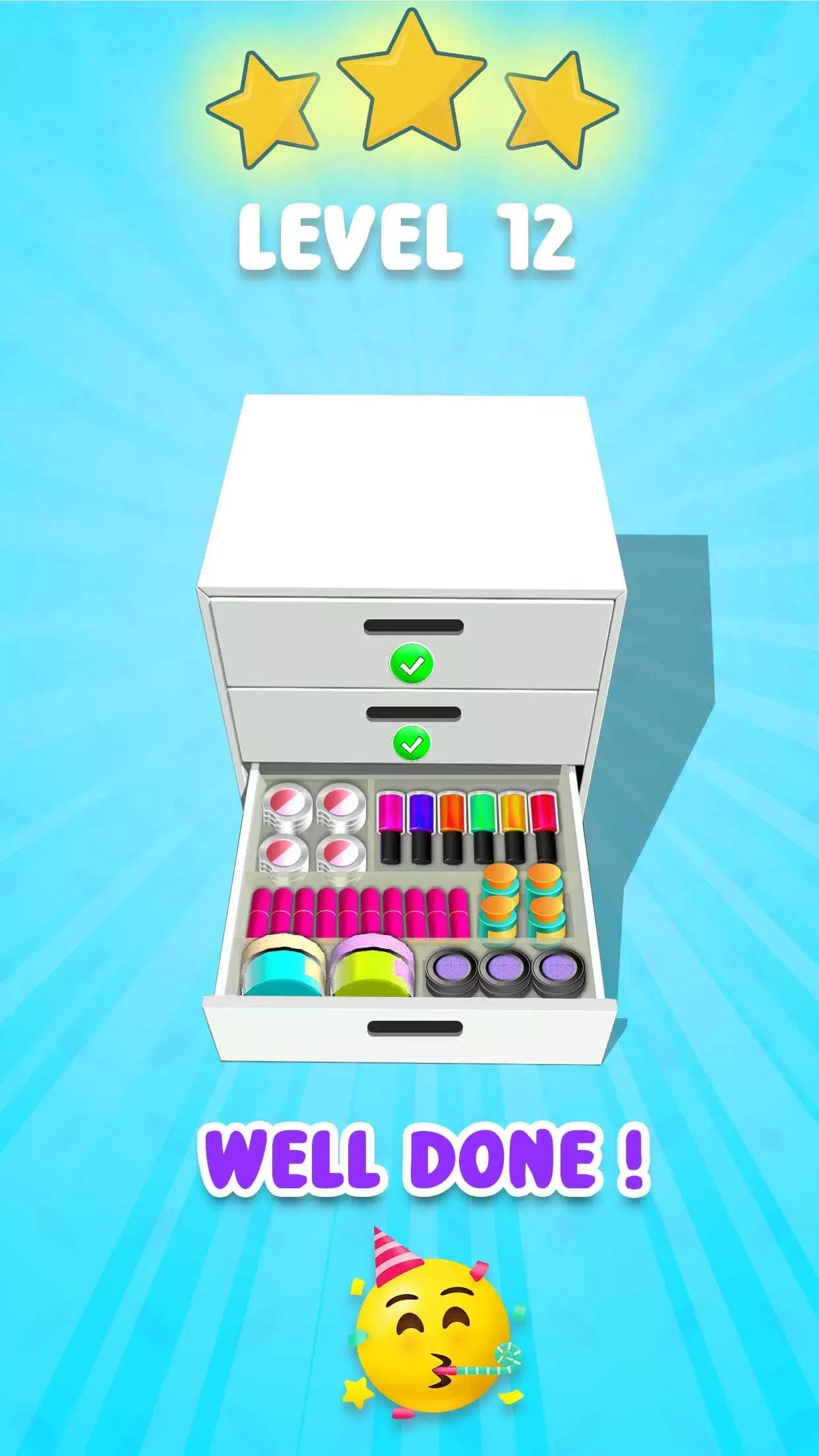 Fill the Makeup Organizer Game Скриншот 1