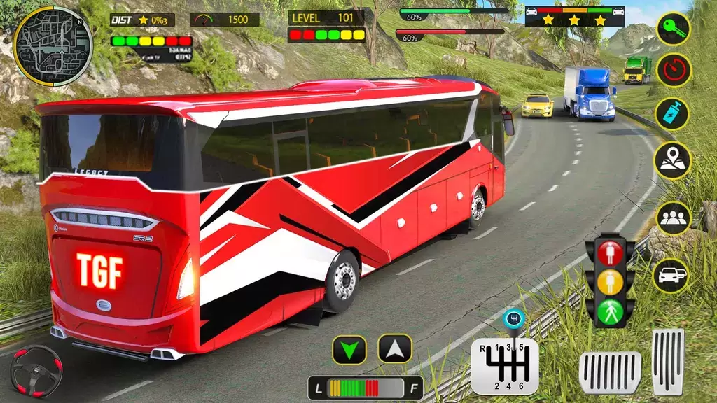Coach Bus 3D Driving Games Tangkapan skrin 1
