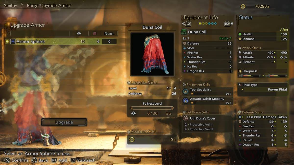 Monster Hunter Wilds Armor Upgrade