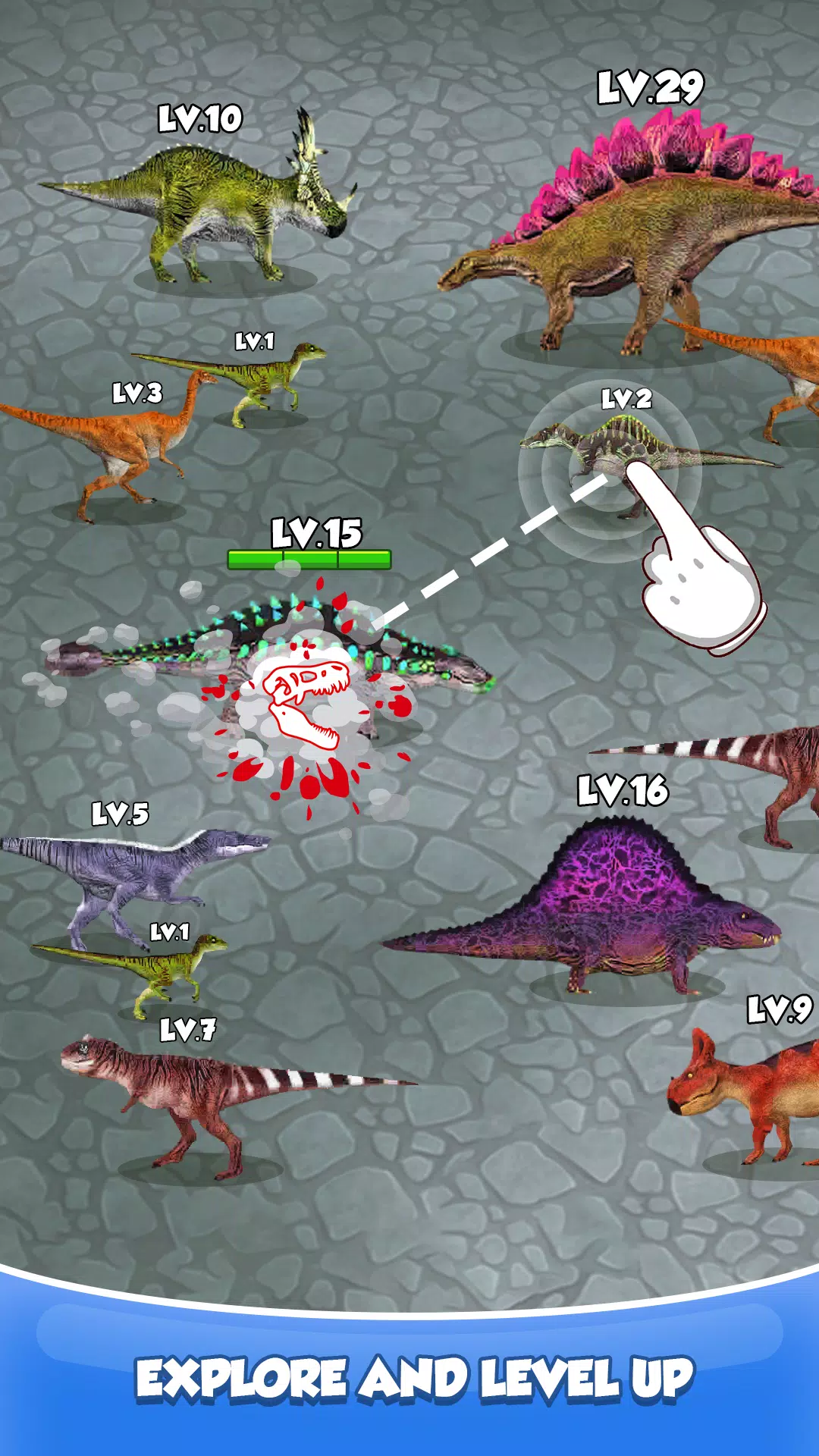 Merge Dino: Survival Monster Скриншот 1