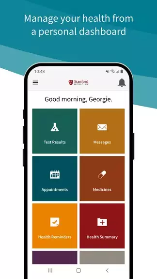 Schermata Stanford Health Care MyHealth 1