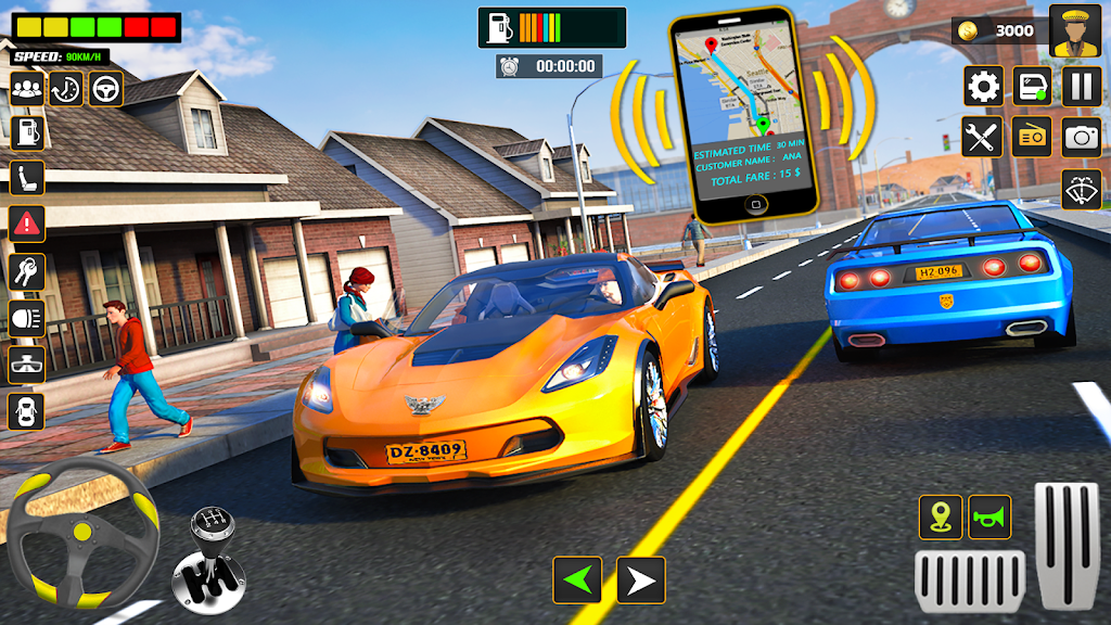 City Cab Driver Car Taxi Games Скриншот 2