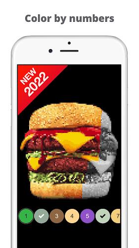 Pixel by number Color art game Ảnh chụp màn hình 1