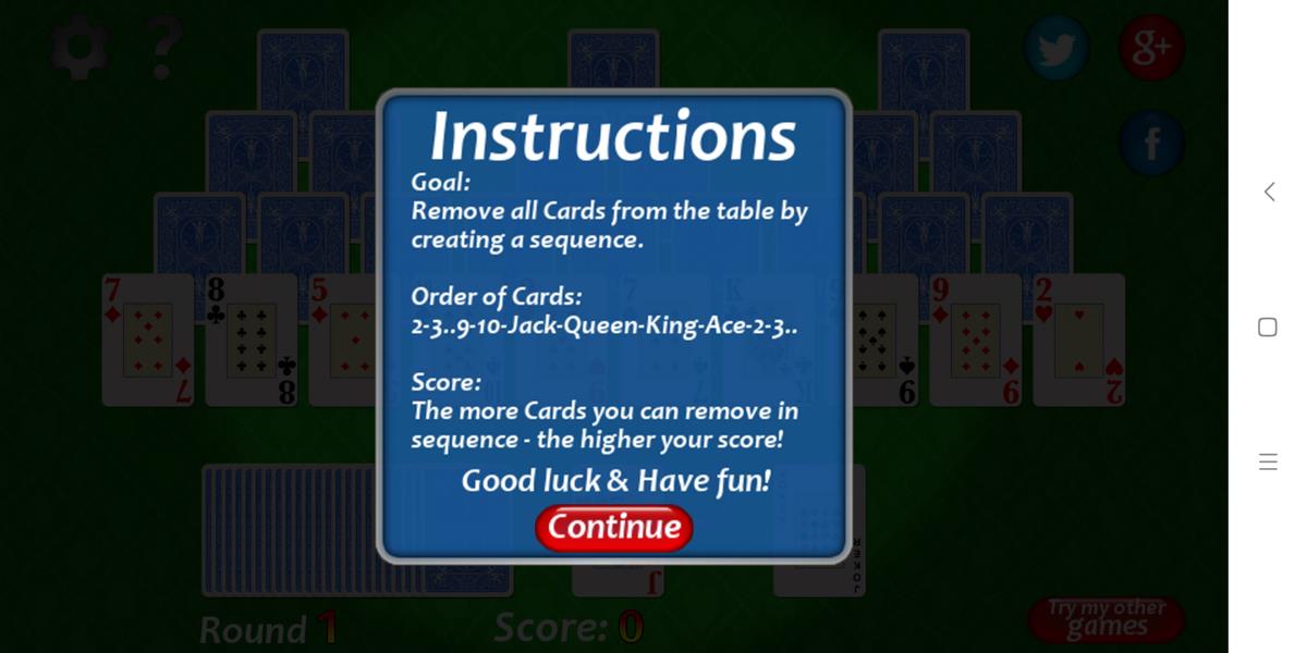 Vegas Solitaire TriPeaks Скриншот 4