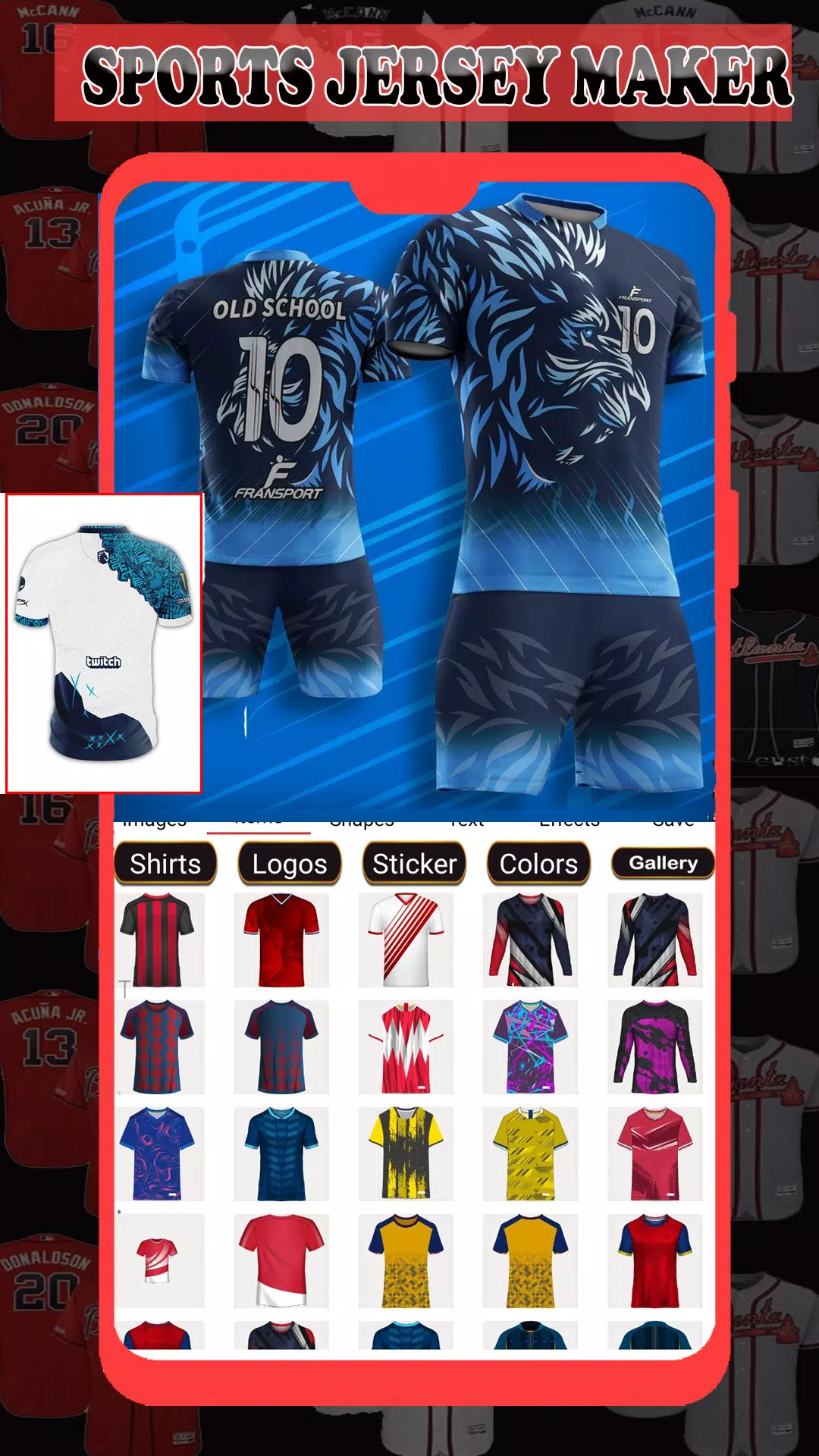 Sports Jersey Maker Скриншот 3