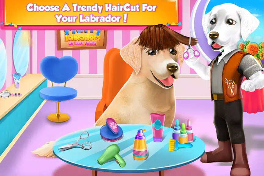 Fluffy Labradors at Hair Salon Скриншот 3