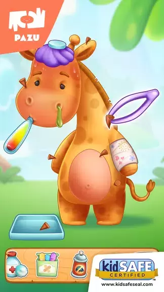 Jungle Animal Kids Care Games स्क्रीनशॉट 1